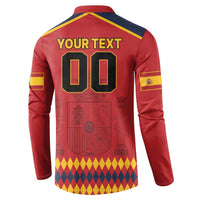 Custom Spain Euro 2024 Champions Button Sweatshirt La Roja Campeon De Europa LT9 - Wonder Print Shop