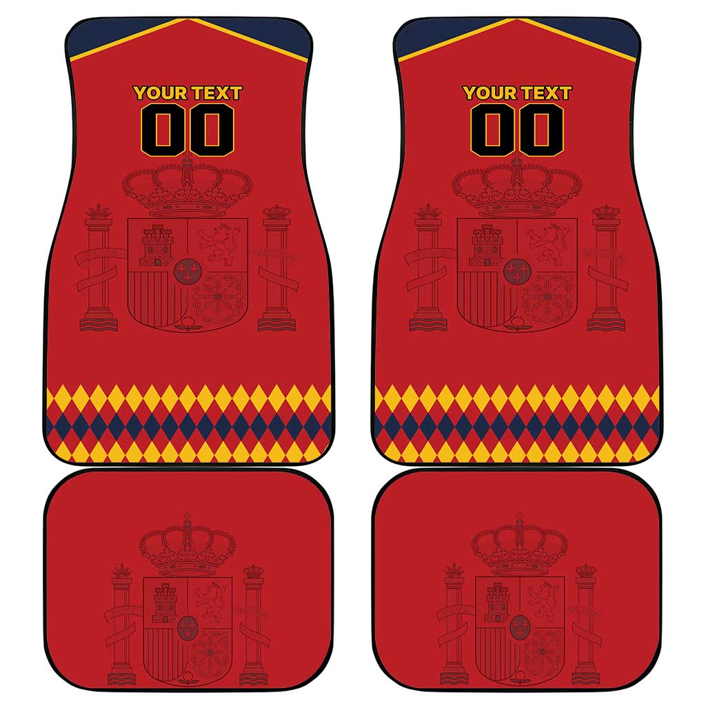 Custom Spain Euro 2024 Champions Car Mats La Roja Campeon De Europa LT9 - Wonder Print Shop