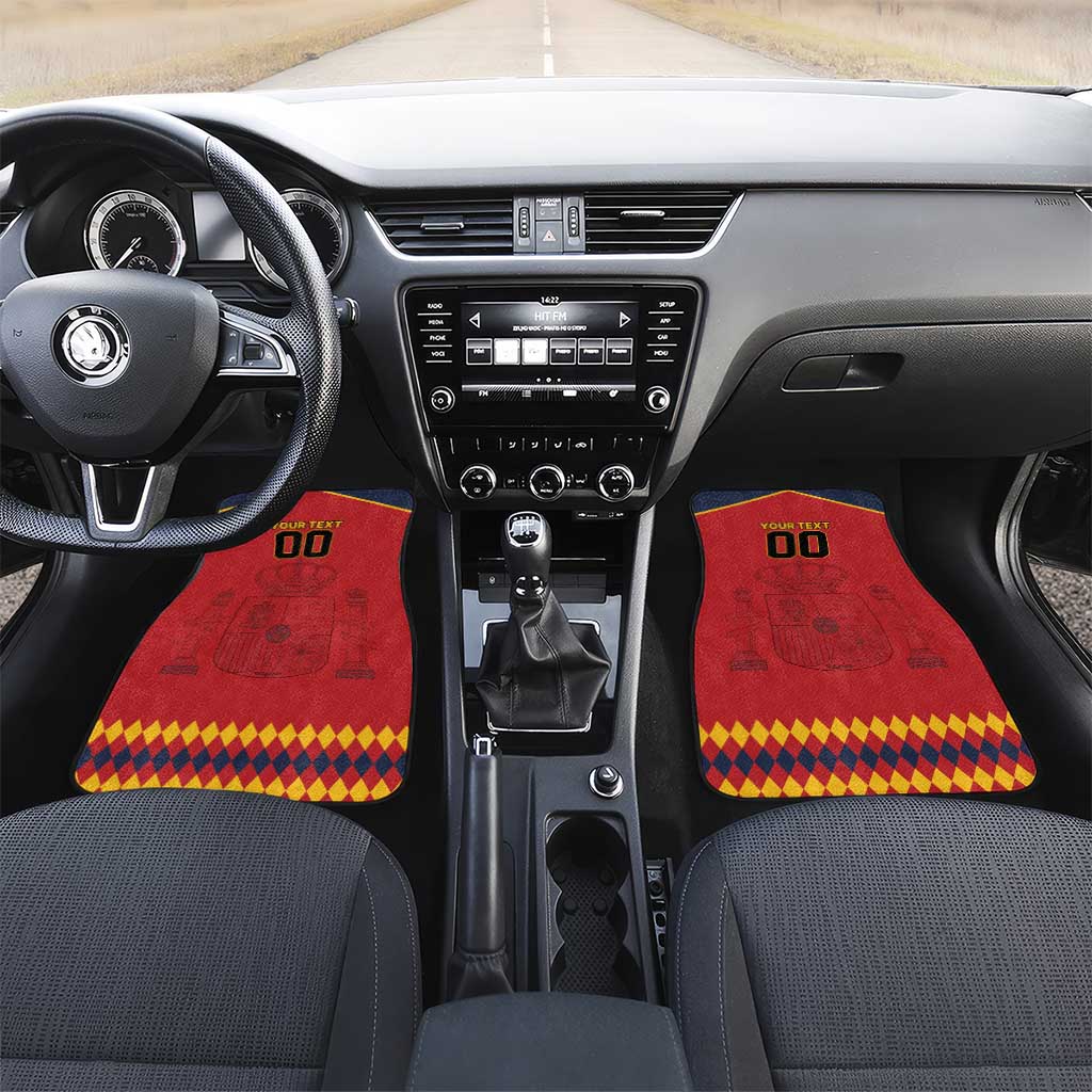Custom Spain Euro 2024 Champions Car Mats La Roja Campeon De Europa LT9 - Wonder Print Shop