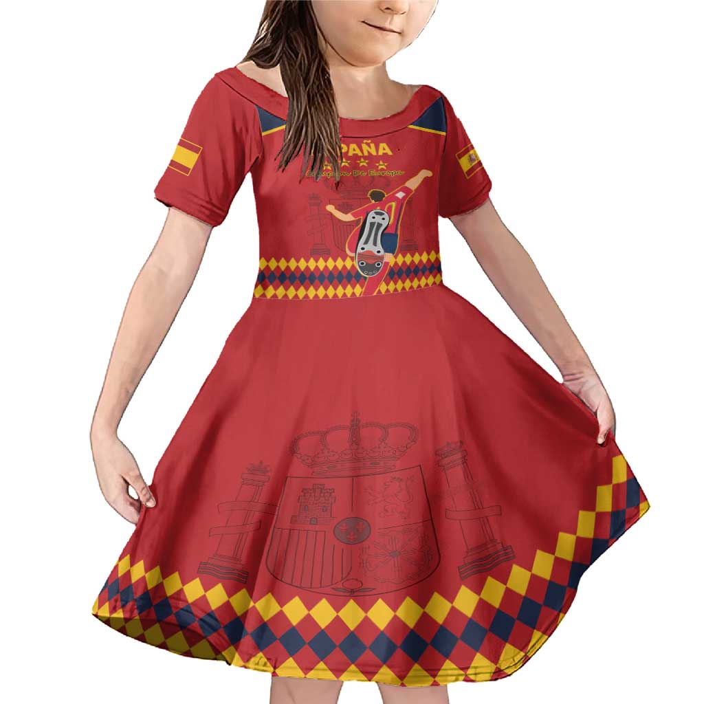 Custom Spain Euro 2024 Champions Family Matching Mermaid Dress and Hawaiian Shirt La Roja Campeon De Europa LT9 - Wonder Print Shop