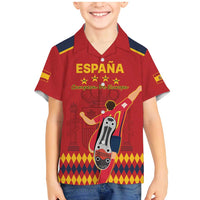 Custom Spain Euro 2024 Champions Family Matching Mermaid Dress and Hawaiian Shirt La Roja Campeon De Europa LT9 - Wonder Print Shop