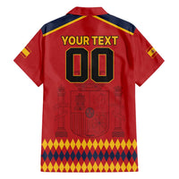 Custom Spain Euro 2024 Champions Family Matching Off Shoulder Maxi Dress and Hawaiian Shirt La Roja Campeon De Europa LT9 - Wonder Print Shop