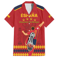 Custom Spain Euro 2024 Champions Family Matching Short Sleeve Bodycon Dress and Hawaiian Shirt La Roja Campeon De Europa - Wonder Print Shop