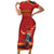 Custom Spain Euro 2024 Champions Family Matching Short Sleeve Bodycon Dress and Hawaiian Shirt La Roja Campeon De Europa - Wonder Print Shop