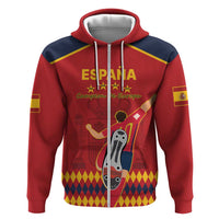 Custom Spain Euro 2024 Champions Hoodie La Roja Campeon De Europa - Wonder Print Shop
