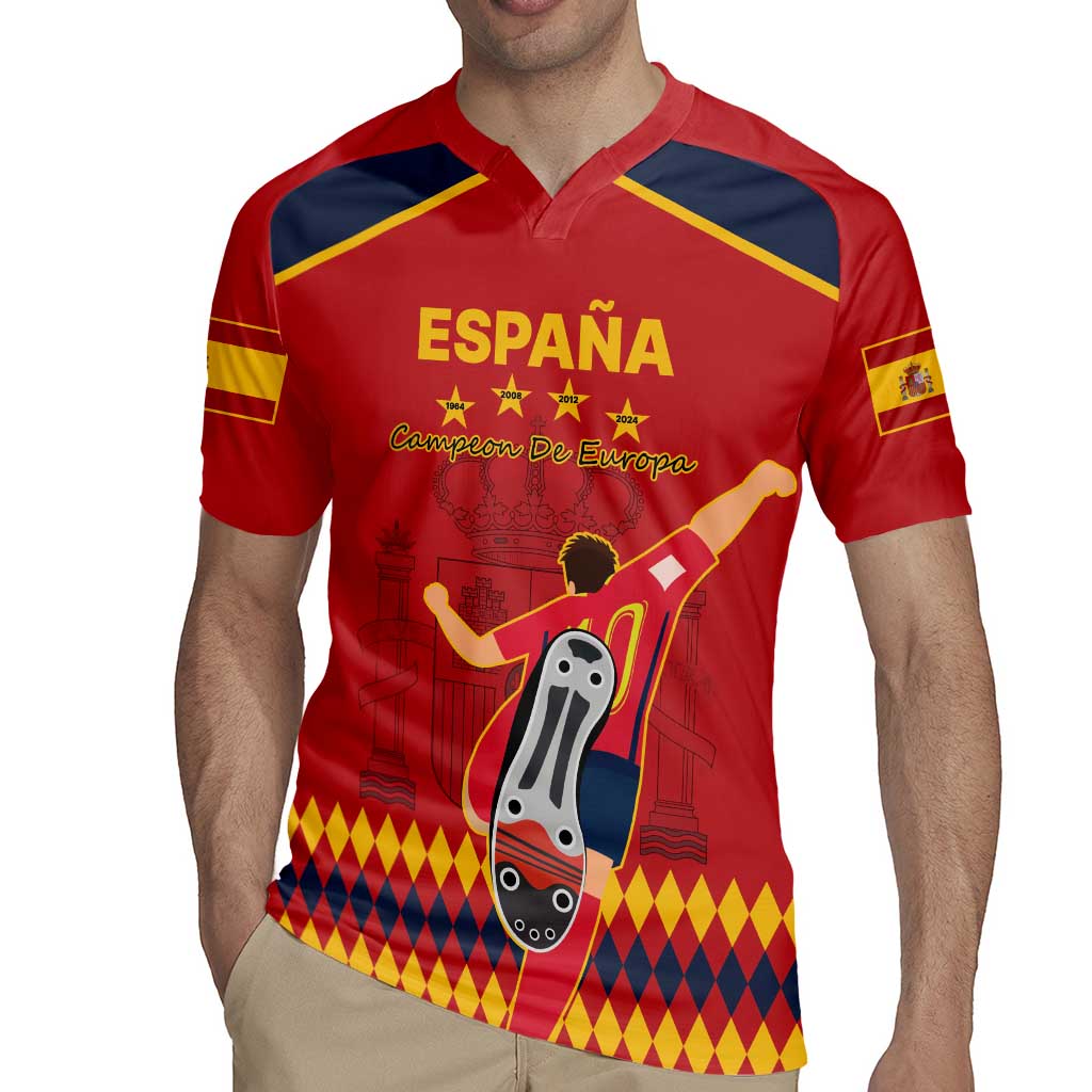 Custom Spain Euro 2024 Champions Rugby Jersey La Roja Campeon De Europa - Wonder Print Shop
