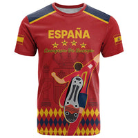 Custom Spain Euro 2024 Champions T Shirt La Roja Campeon De Europa - Wonder Print Shop