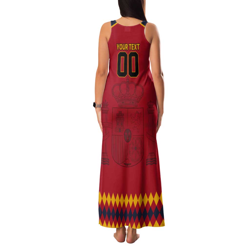 Custom Spain Euro 2024 Champions Tank Maxi Dress La Roja Campeon De Europa - Wonder Print Shop