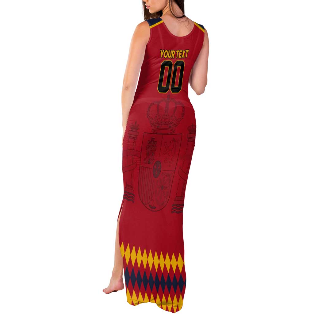Custom Spain Euro 2024 Champions Tank Maxi Dress La Roja Campeon De Europa - Wonder Print Shop