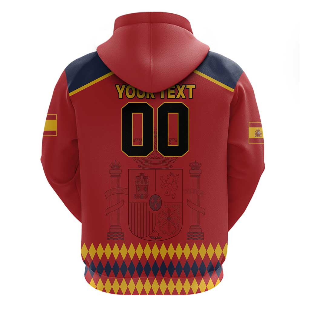 Custom Spain Euro 2024 Champions Zip Hoodie La Roja Campeon De Europa - Wonder Print Shop