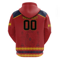 Custom Spain Euro 2024 Champions Zip Hoodie La Roja Campeon De Europa - Wonder Print Shop