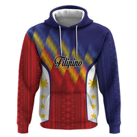 Personalized Philippines Eight Rays Sun Zip Hoodie Traditional Filipino Igorot Pattern Motif