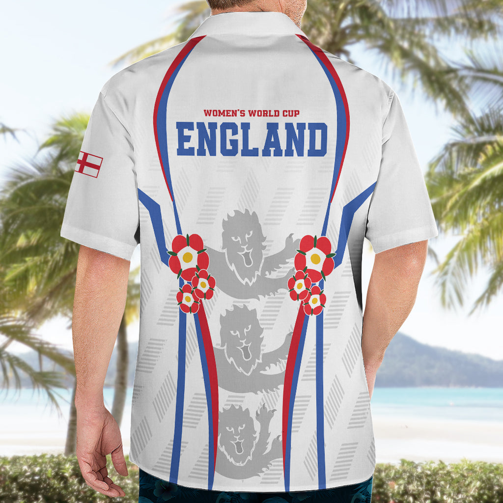 England Women Football Hawaiian Shirt Three Lions Go World Cup 2023 - Wonder Print Shop