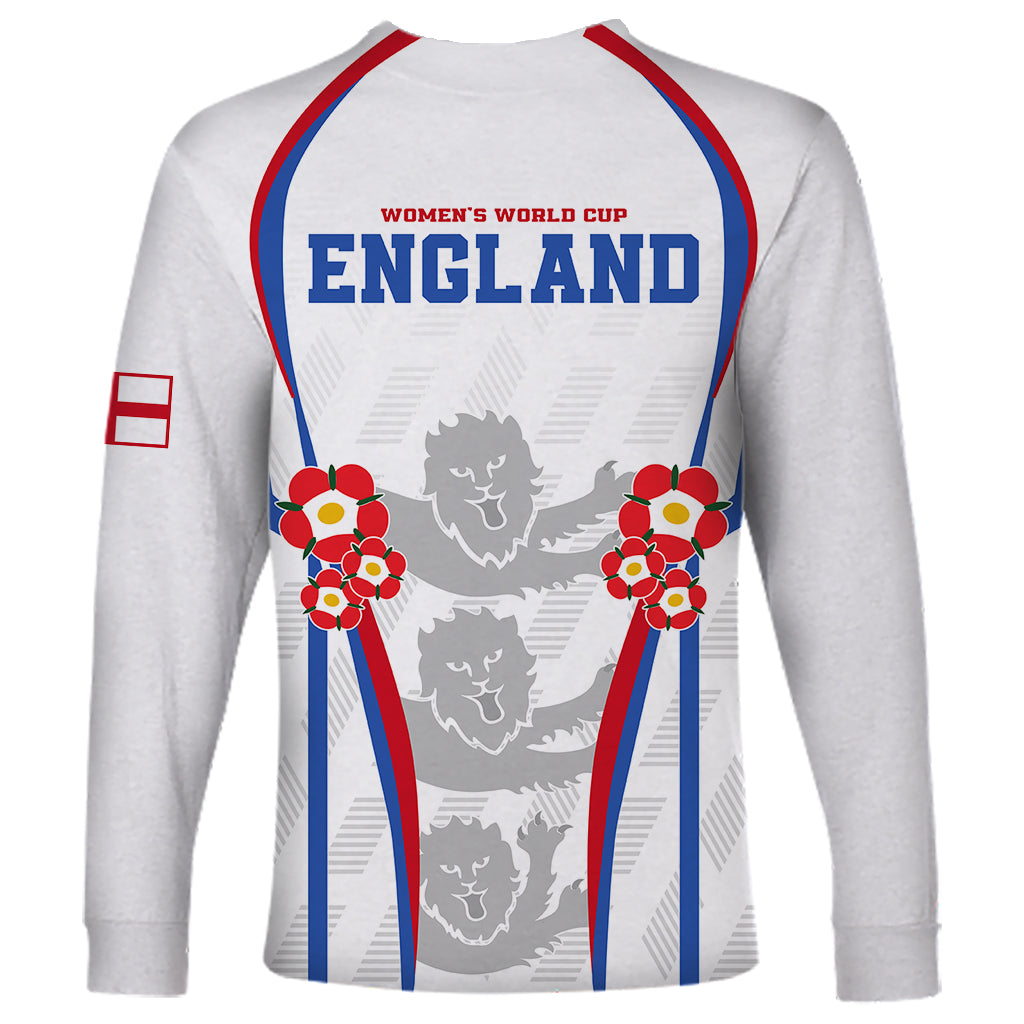 England Women Football Long Sleeve Shirt Three Lions Go World Cup 2023 - Wonder Print Shop