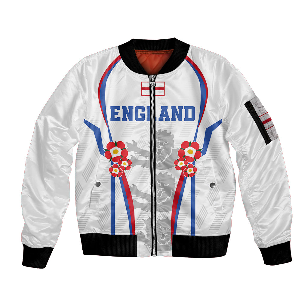 England Women Football Sleeve Zip Bomber Jacket Three Lions Go World Cup 2023 - Wonder Print Shop
