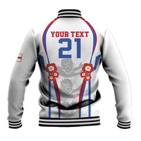 Custom England Women Football Baseball Jacket Three Lions Go World Cup 2023 LT9 - Wonder Print Shop