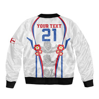 Custom England Women Football Bomber Jacket Three Lions Go World Cup 2023 LT9 - Wonder Print Shop