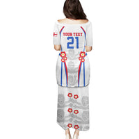 Custom England Women Football Puletasi Three Lions Go World Cup 2023 - Wonder Print Shop