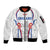 Custom England Women Football Sleeve Zip Bomber Jacket Three Lions Go World Cup 2023 - Wonder Print Shop