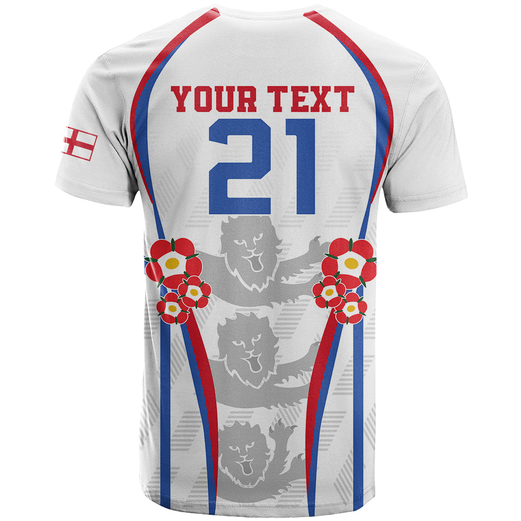 Custom England Women Football T Shirt Three Lions Go World Cup 2023 - Wonder Print Shop