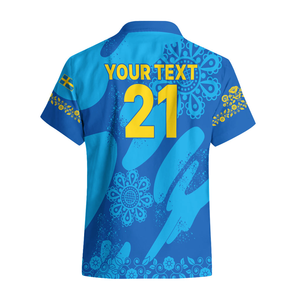 Custom Sweden Women Football Hawaiian Shirt Blagult World Cup 2023 - Wonder Print Shop