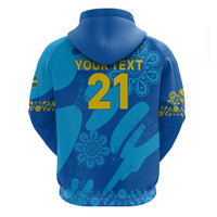 Custom Sweden Women Football Hoodie Blagult World Cup 2023 - Wonder Print Shop