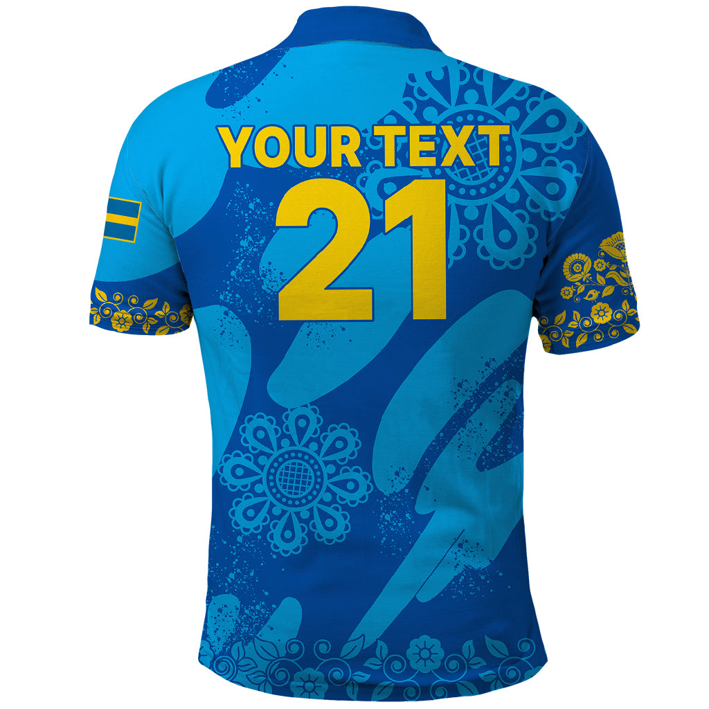 Custom Sweden Women Football Polo Shirt Blagult World Cup 2023 - Wonder Print Shop