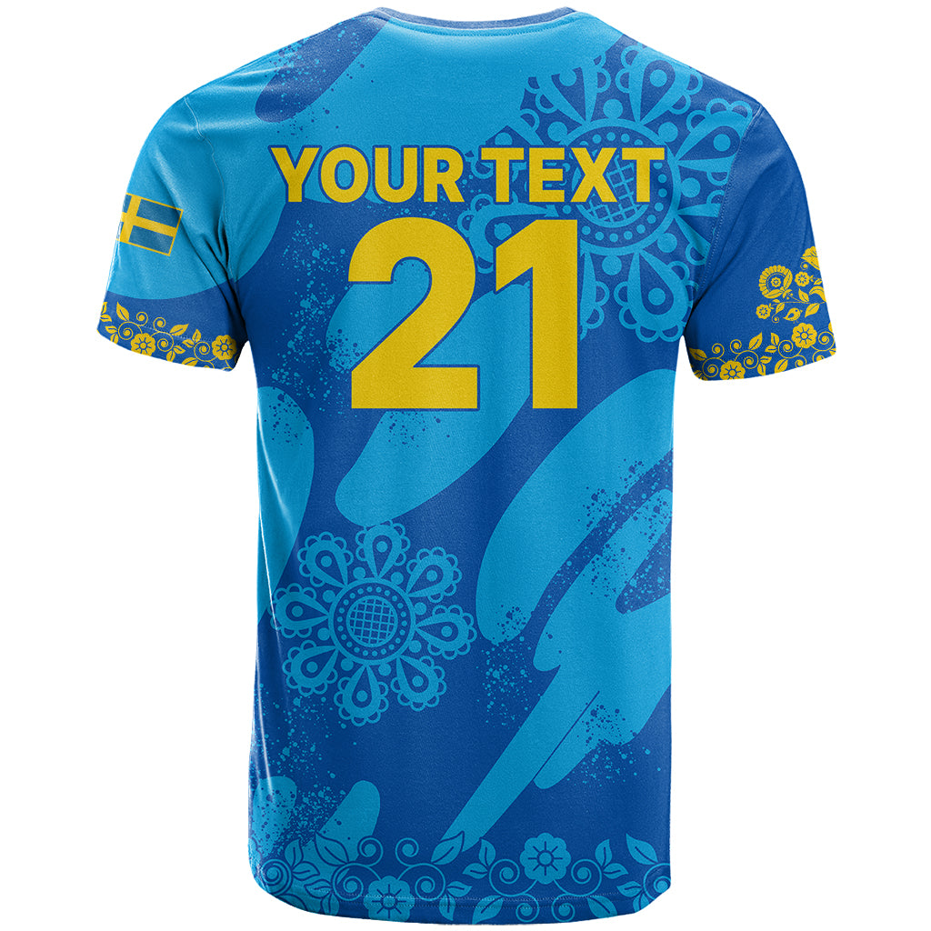 Custom Sweden Women Football T Shirt Blagult World Cup 2023 - Wonder Print Shop