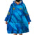 Custom Sweden Women Football Wearable Blanket Hoodie Blagult World Cup 2023 - Wonder Print Shop