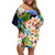 Nicaragua Off Shoulder Short Dress Guardabarranco and Beauty Sacuanjoche Sprit - Wonder Print Shop