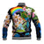 Personalised Nicaragua Baseball Jacket Guardabarranco and Beauty Sacuanjoche Sprit LT9 - Wonder Print Shop
