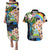 Personalised Nicaragua Couples Matching Puletasi Dress and Hawaiian Shirt Guardabarranco and Beauty Sacuanjoche Sprit LT9 - Wonder Print Shop
