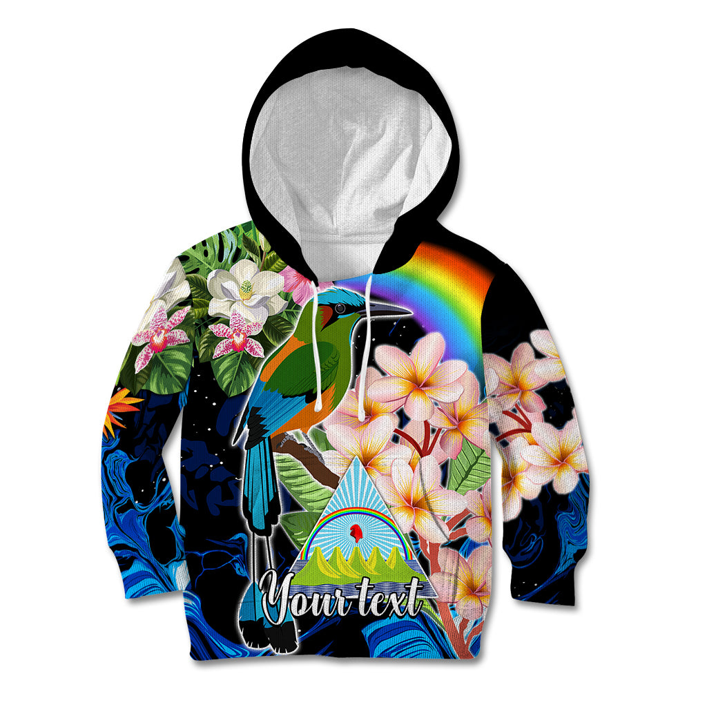 Personalised Nicaragua Kid Hoodie Guardabarranco and Beauty Sacuanjoche Sprit - Wonder Print Shop
