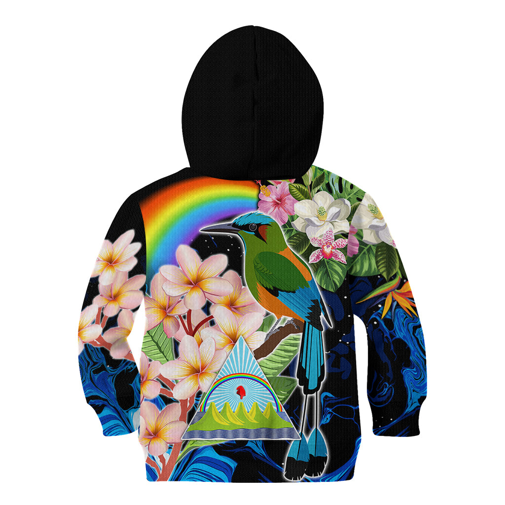 Personalised Nicaragua Kid Hoodie Guardabarranco and Beauty Sacuanjoche Sprit - Wonder Print Shop