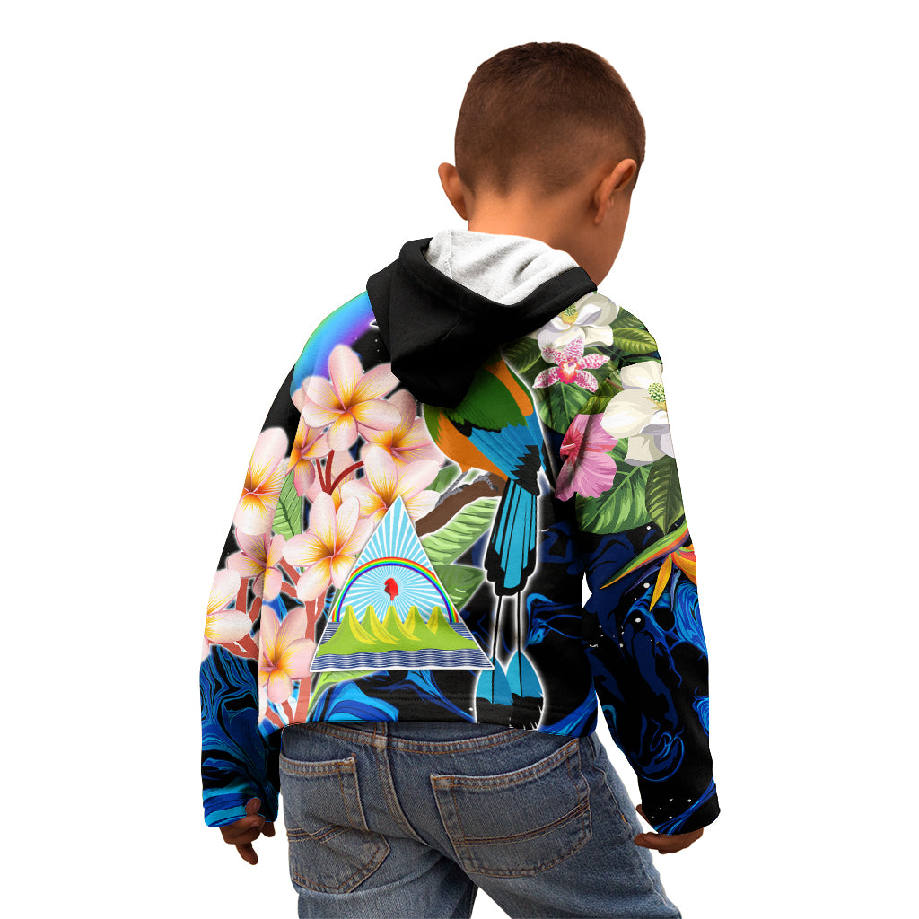 Personalised Nicaragua Kid Hoodie Guardabarranco and Beauty Sacuanjoche Sprit - Wonder Print Shop