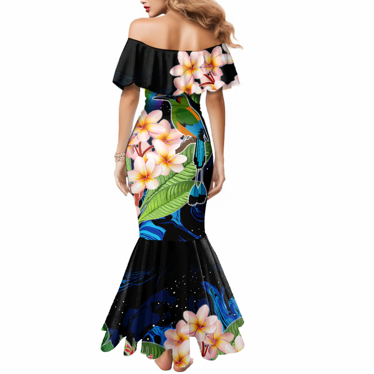 Personalised Nicaragua Mermaid Dress Guardabarranco and Beauty Sacuanjoche Sprit - Wonder Print Shop
