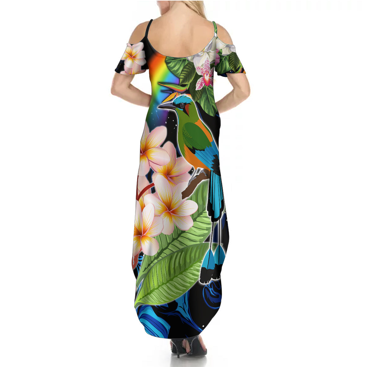 Personalised Nicaragua Summer Maxi Dress Guardabarranco and Beauty Sacuanjoche Sprit - Wonder Print Shop