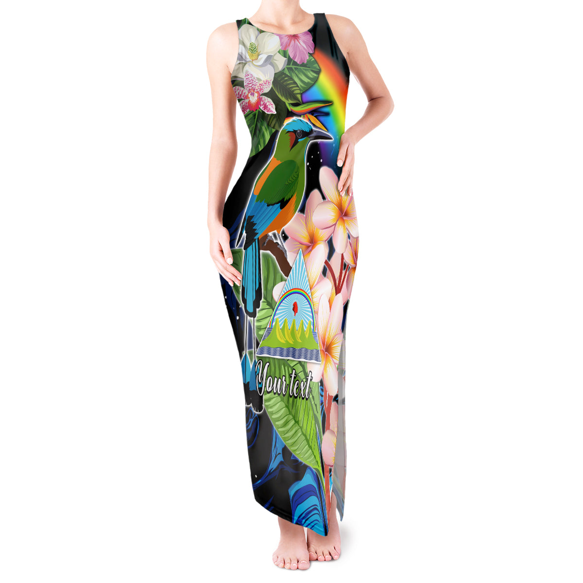Personalised Nicaragua Tank Maxi Dress Guardabarranco and Beauty Sacuanjoche Sprit - Wonder Print Shop