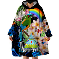 Personalised Nicaragua Wearable Blanket Hoodie Guardabarranco and Beauty Sacuanjoche Sprit - Wonder Print Shop
