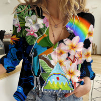 Personalised Nicaragua Women Casual Shirt Guardabarranco and Beauty Sacuanjoche Sprit - Wonder Print Shop