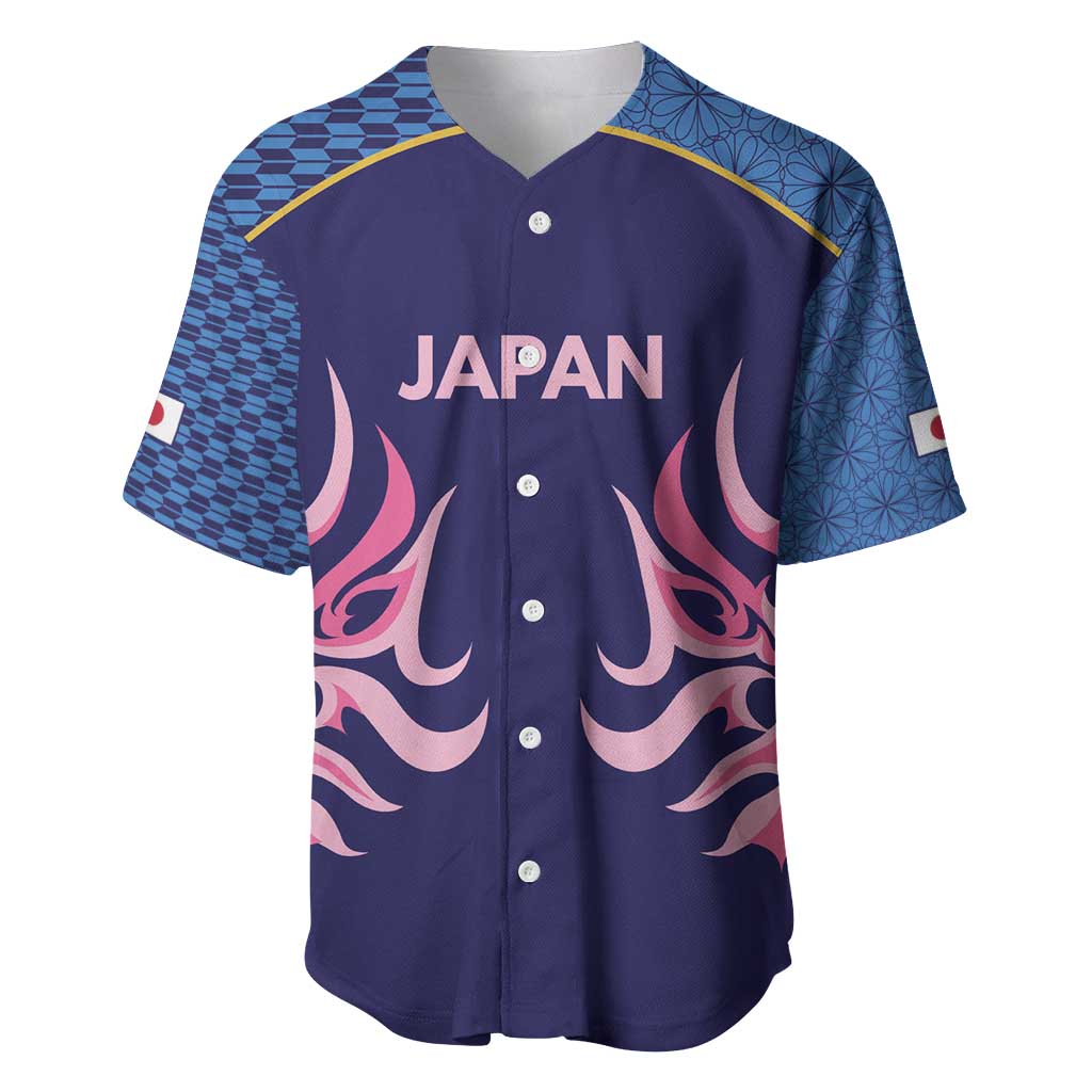 Twenty20 Japan Cricket Custom Baseball Jersey Retro Blue Version - Wonder Print Shop