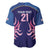 Twenty20 Japan Cricket Custom Baseball Jersey Retro Blue Version - Wonder Print Shop