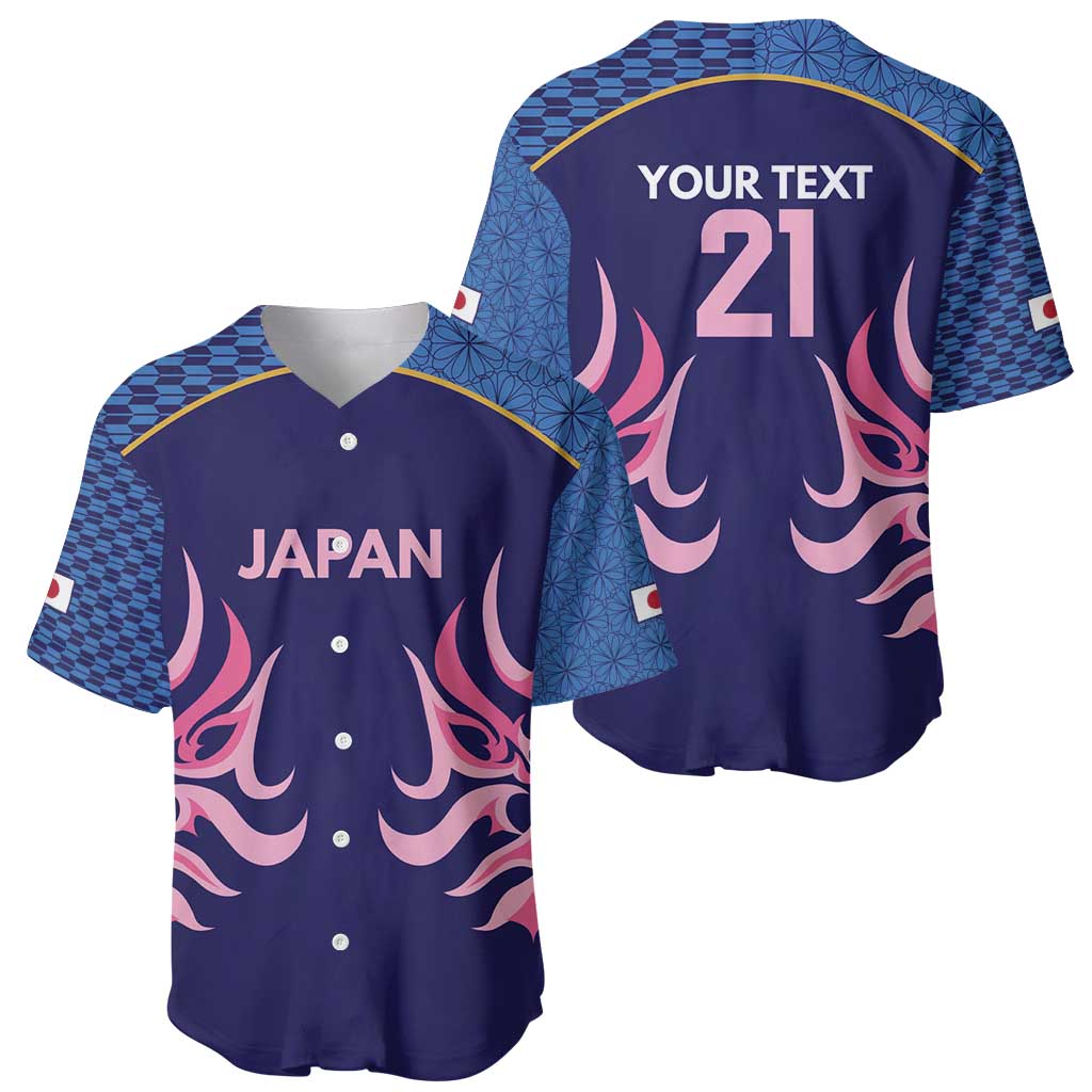 Twenty20 Japan Cricket Custom Baseball Jersey Retro Blue Version - Wonder Print Shop