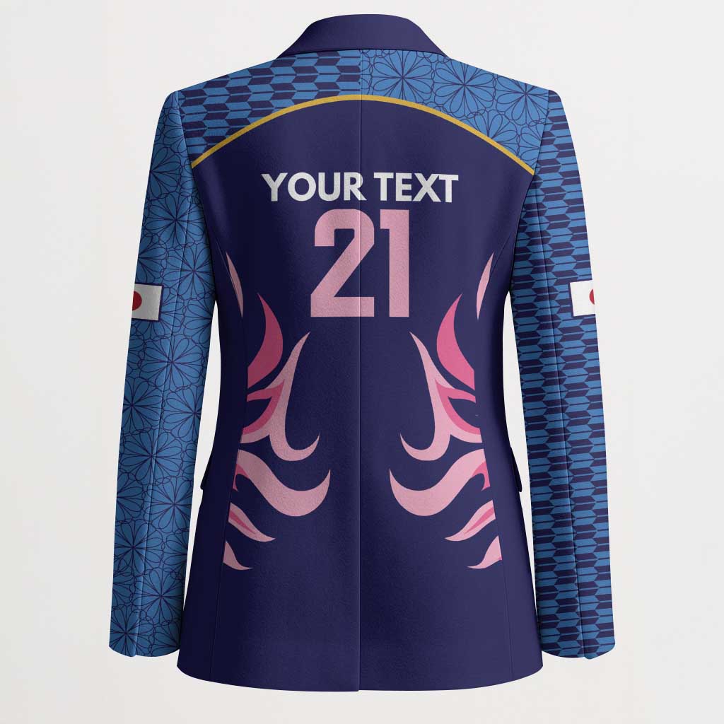 Twenty20 Japan Cricket Custom Blazer Retro Blue Version - Wonder Print Shop