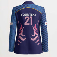 Twenty20 Japan Cricket Custom Blazer Retro Blue Version - Wonder Print Shop