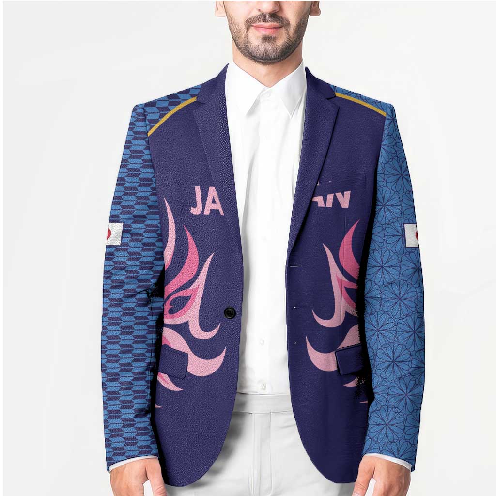 Twenty20 Japan Cricket Custom Blazer Retro Blue Version - Wonder Print Shop