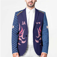 Twenty20 Japan Cricket Custom Blazer Retro Blue Version - Wonder Print Shop