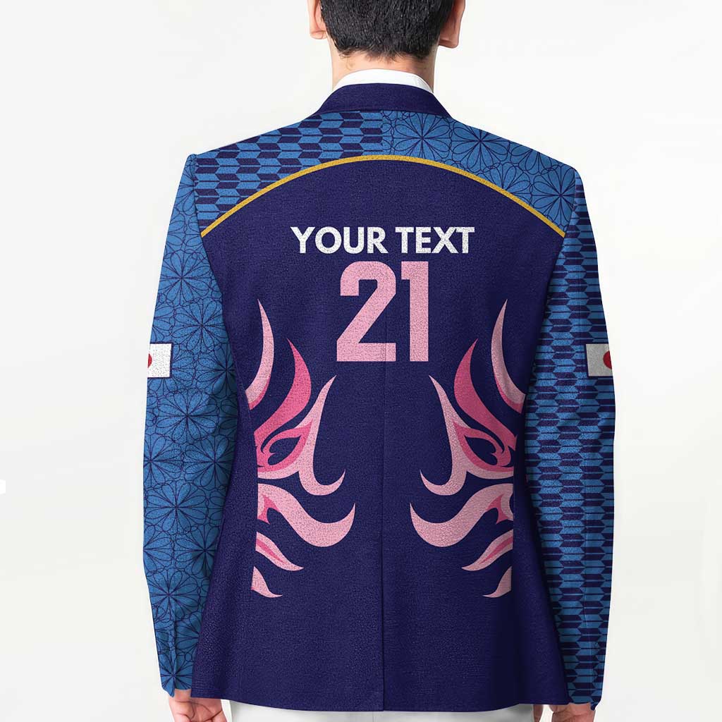 Twenty20 Japan Cricket Custom Blazer Retro Blue Version - Wonder Print Shop