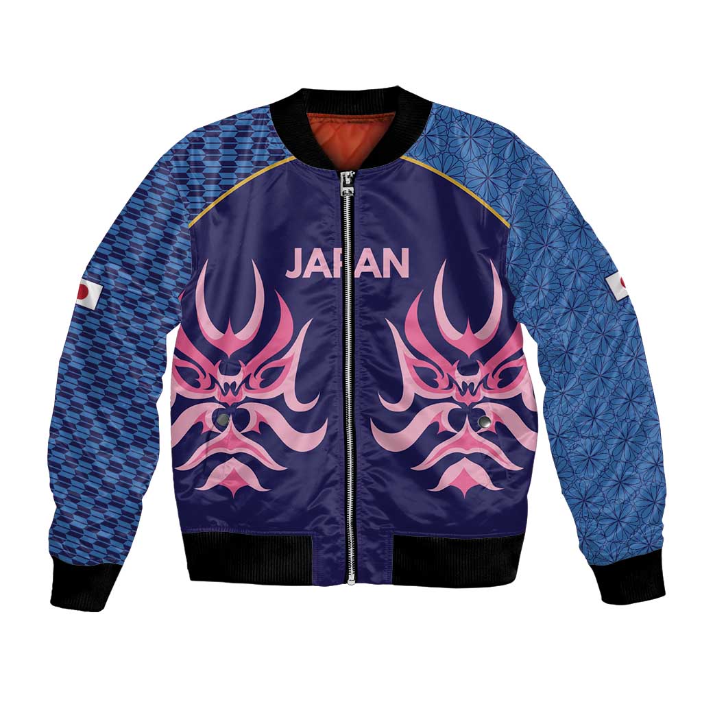 Twenty20 Japan Cricket Custom Bomber Jacket Retro Blue Version - Wonder Print Shop