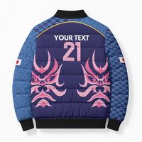 Twenty20 Japan Cricket Custom Bomber Puffer Jacket Retro Blue Version - Wonder Print Shop